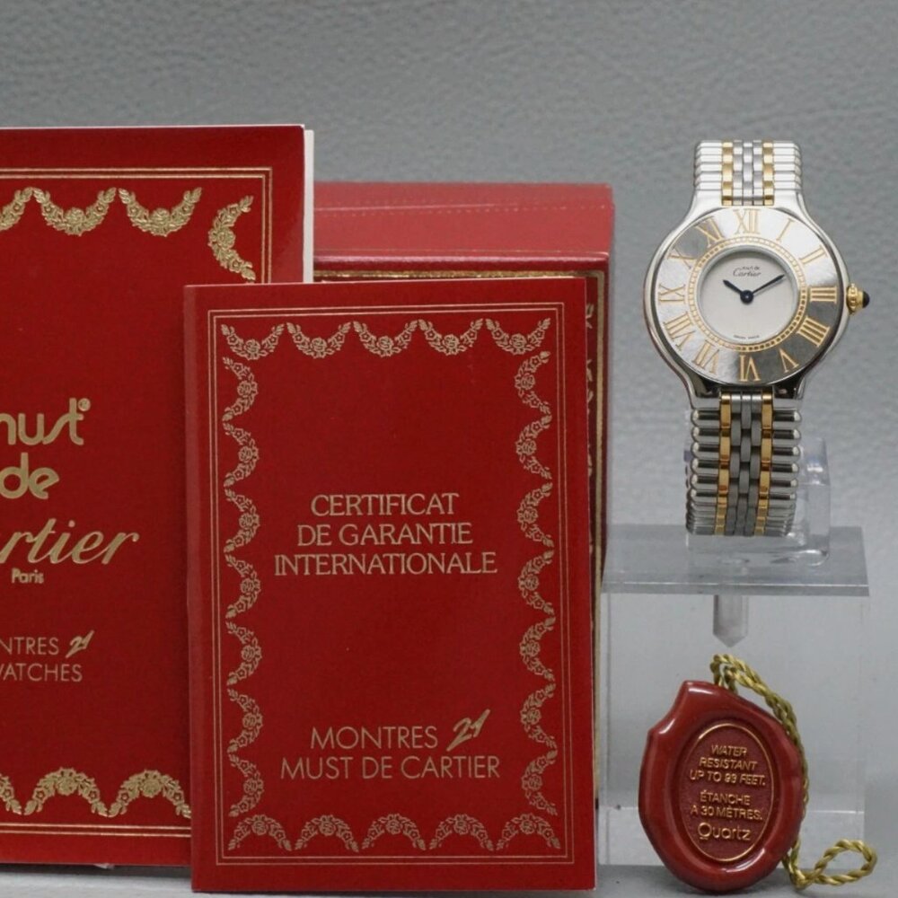 Cartier Must De 28mm Ladies Watch Full Box